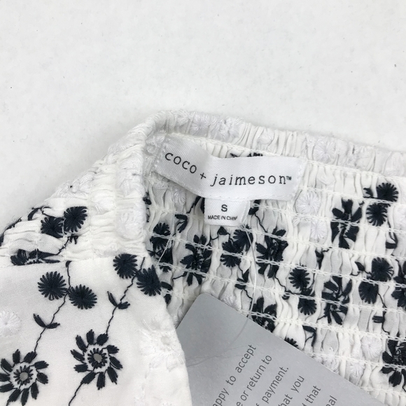 Coco + Jaimeson Palazzo White & Black Pants - Picture 5 of 8